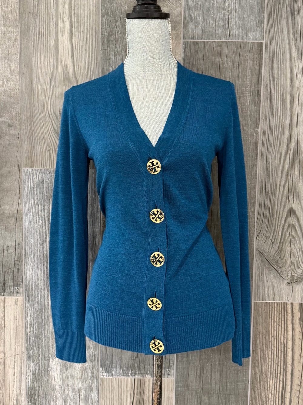 Tory Burch Simone Merino Wool Cardigan